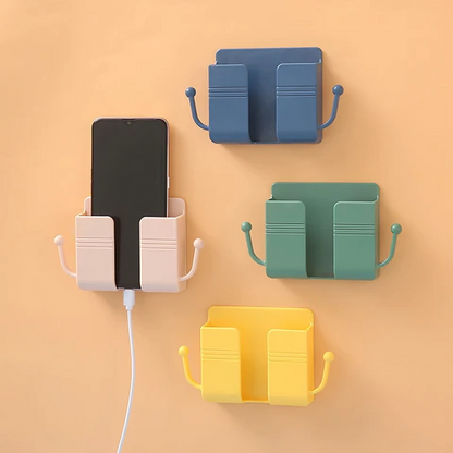 Wall-Mounted Phone & Tablet Holder Self-Adhesive Cable Guide