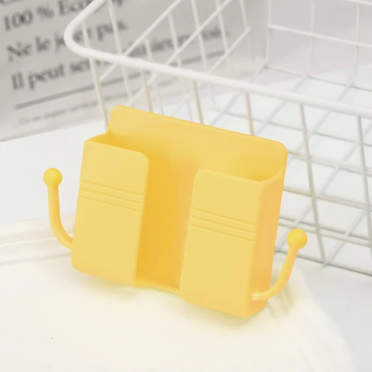 Wall-Mounted Phone & Tablet Holder Self-Adhesive Cable Guide