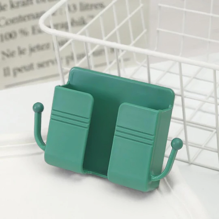 Wall-Mounted Phone & Tablet Holder Self-Adhesive Cable Guide
