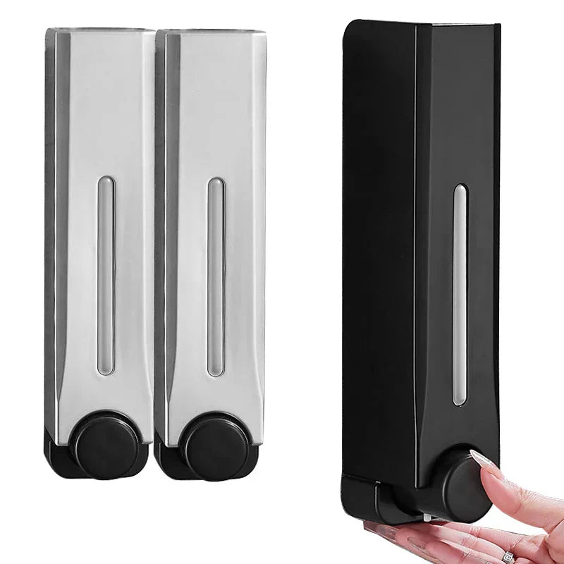 Wall-Mounted Soap Dispenser Three-Chamber 16.9 Fl Oz Visible Window