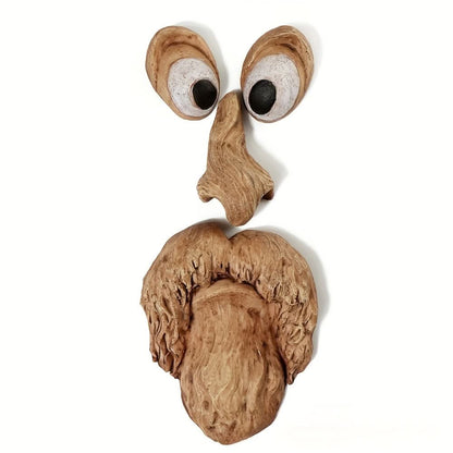 Wall Ornament Tree Face Resin Outdoor Hanging