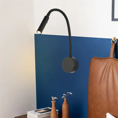 Wall Reading Lamp Flexible Gooseneck & Touch Switch