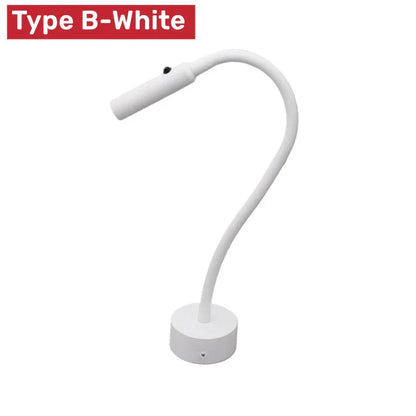 Wall Reading Lamp Flexible Gooseneck & Touch Switch