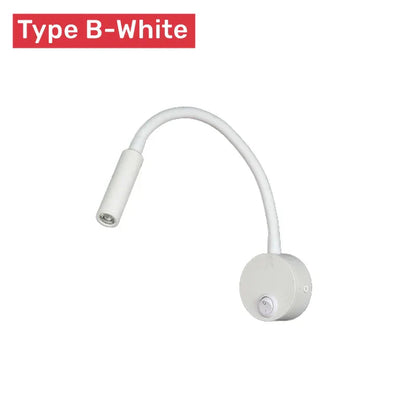 Wall Reading Lamp Flexible Gooseneck & Touch Switch