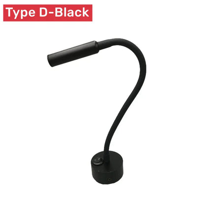 Wall Reading Lamp Flexible Gooseneck & Touch Switch