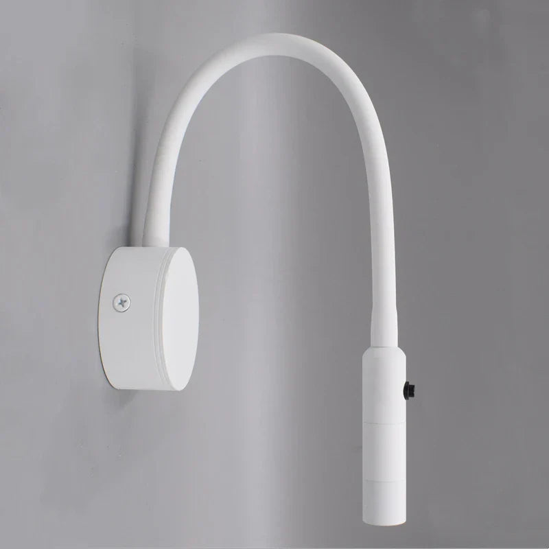 Wall Reading Lamp Flexible Gooseneck & Touch Switch