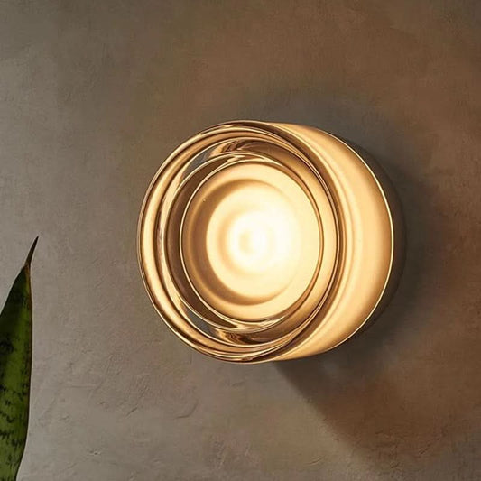 Wall Sconce Dimmable Integrated LED Cast Glass Shade