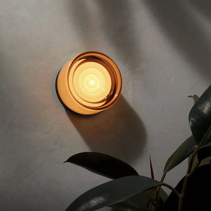 Wall Sconce Dimmable Integrated LED Cast Glass Shade