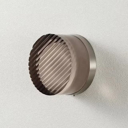 Wall Sconce Dimmable Integrated LED Cast Glass Shade