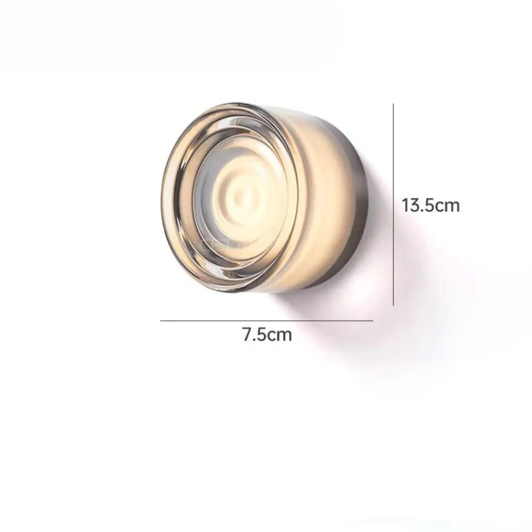 Wall Sconce Dimmable Integrated LED Cast Glass Shade