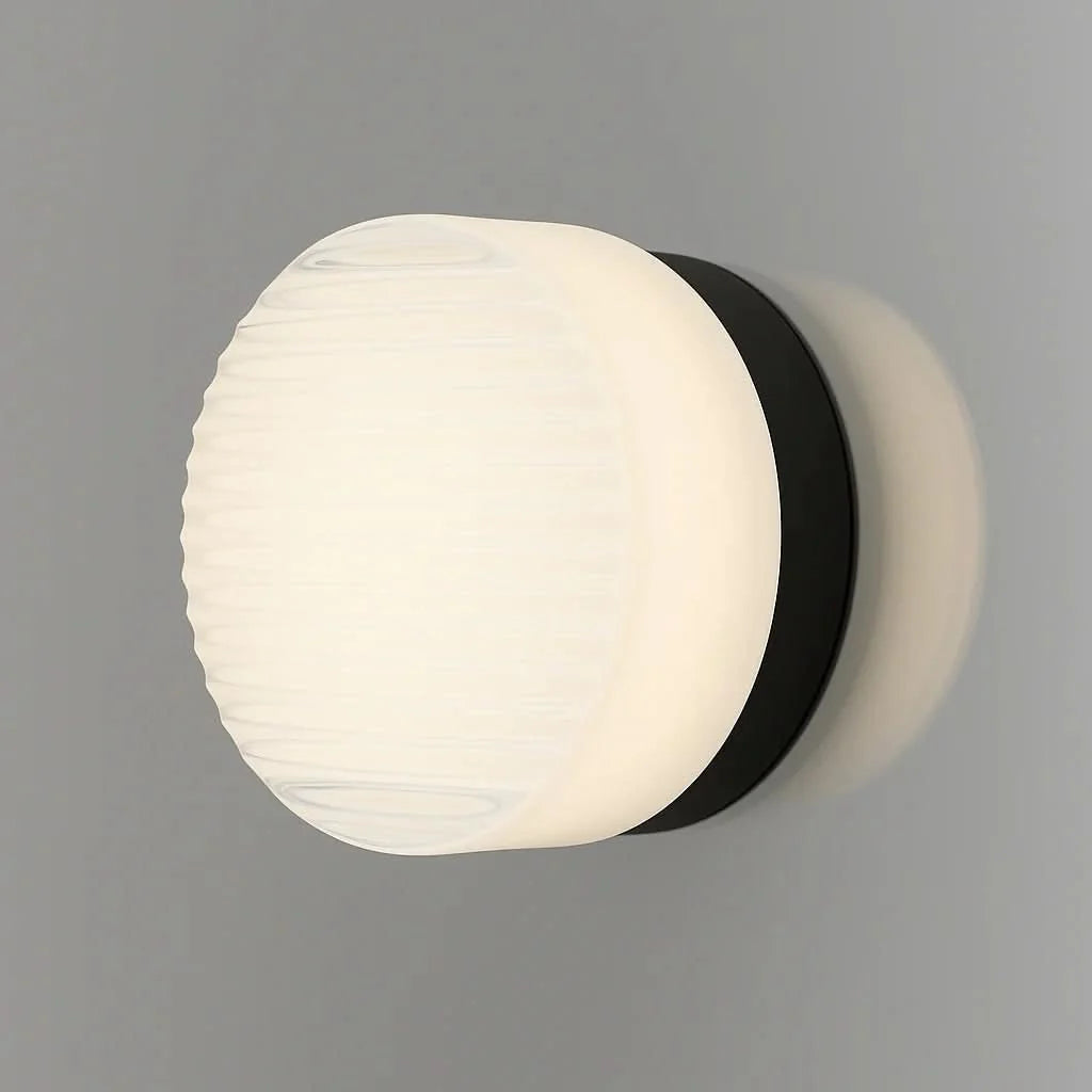 Wall Sconce Dimmable Integrated LED Cast Glass Shade