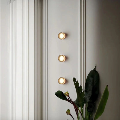 Wall Sconce Dimmable Integrated LED Cast Glass Shade