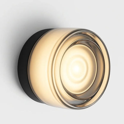 Wall Sconce Dimmable Integrated LED Cast Glass Shade