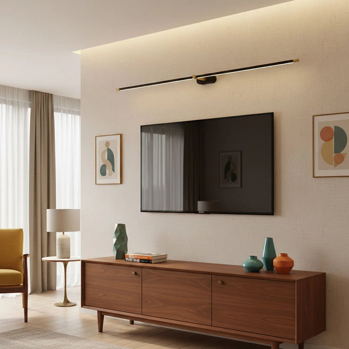 Wall Sconce Slim USB Rechargeable 3-Color Dimmable Light