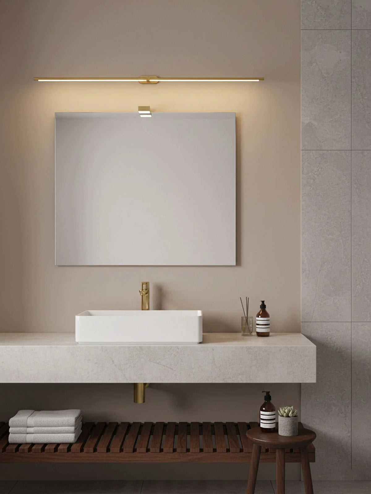 Wall Sconce Slim USB Rechargeable 3-Color Dimmable Light