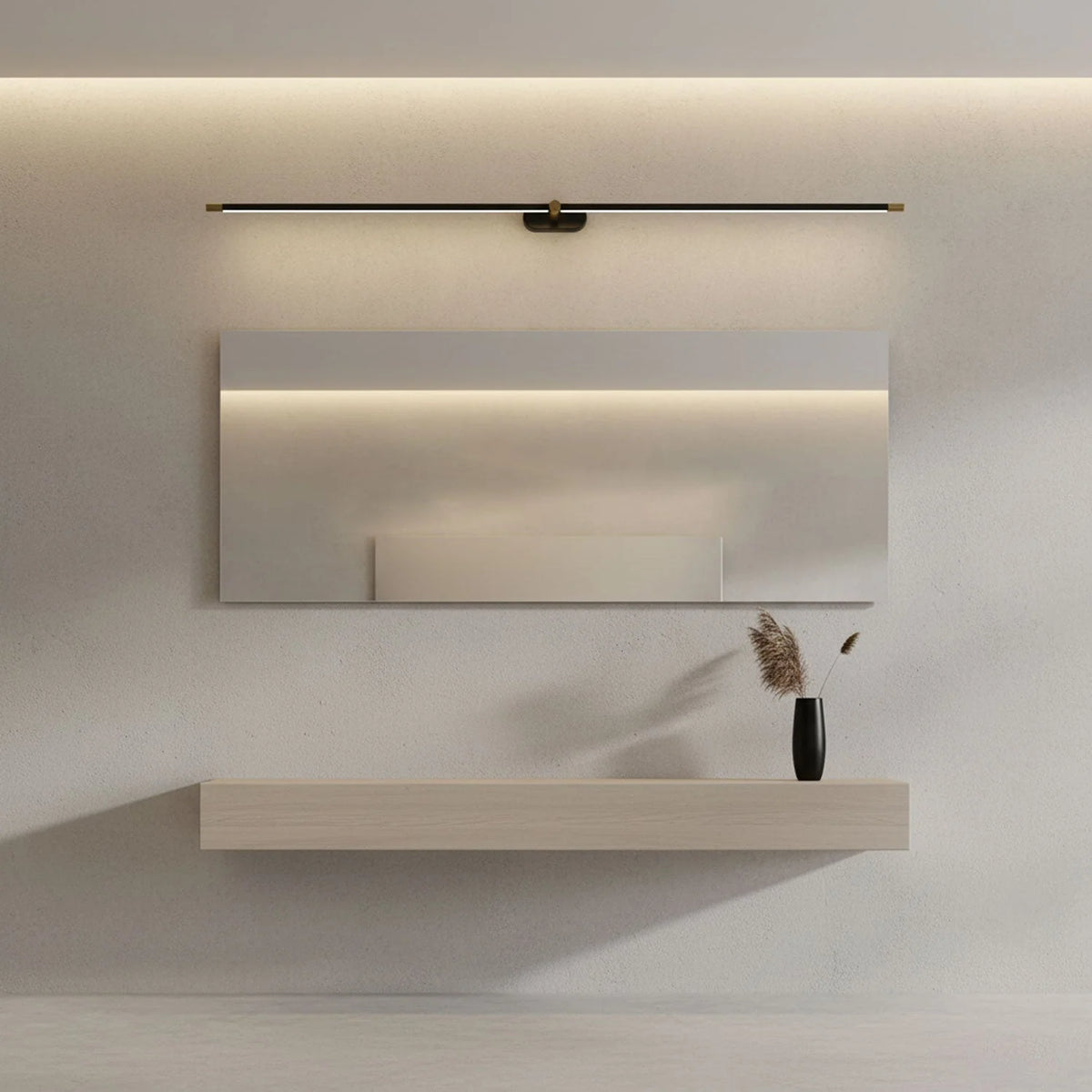 Wall Sconce Slim USB Rechargeable 3-Color Dimmable Light