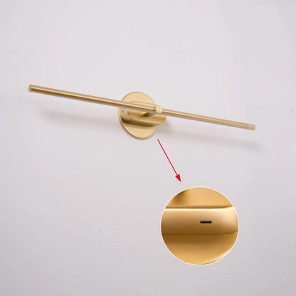 Wall Sconce Slim USB Rechargeable 3-Color Dimmable Light