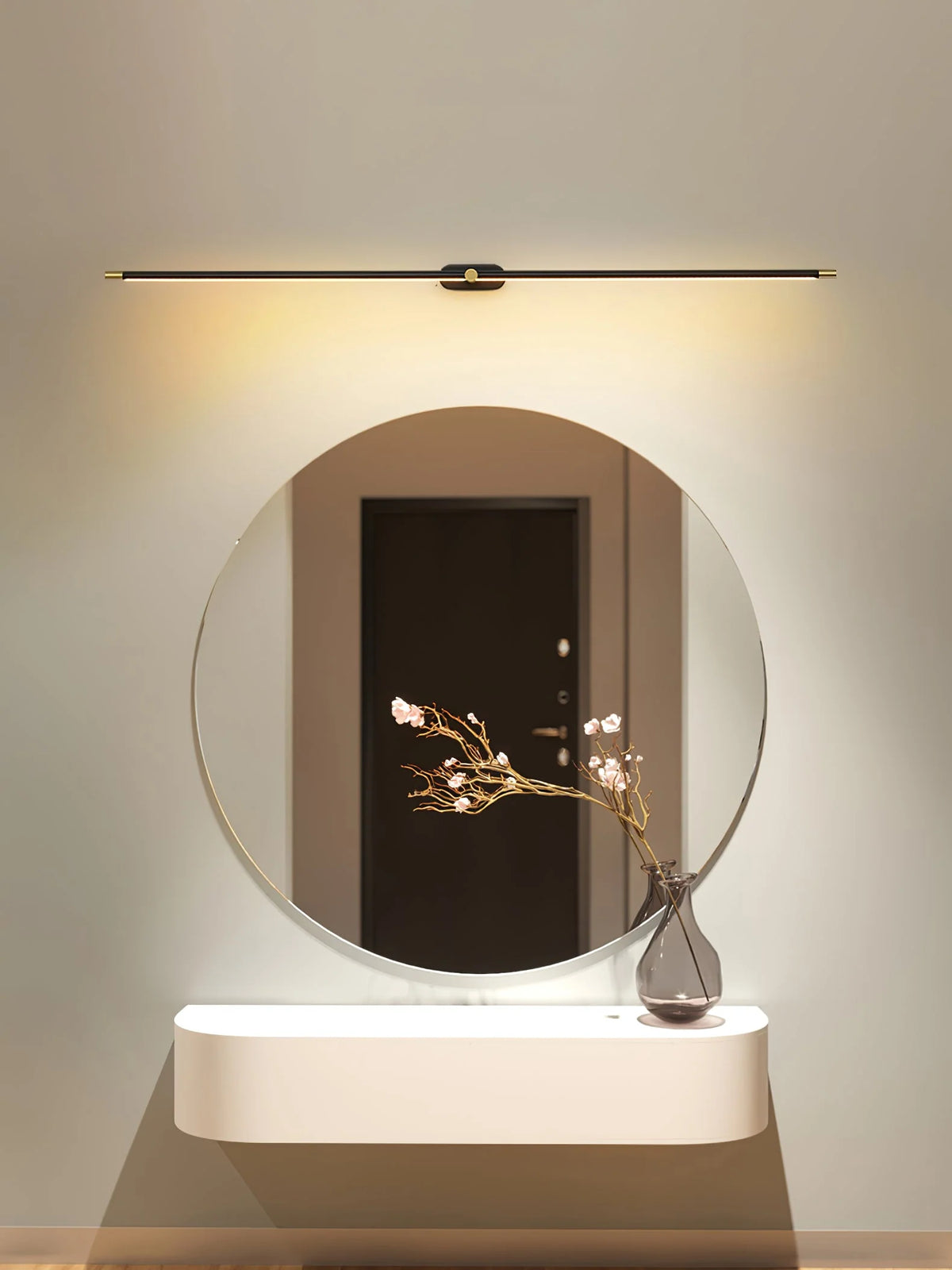Wall Sconce Slim USB Rechargeable 3-Color Dimmable Light