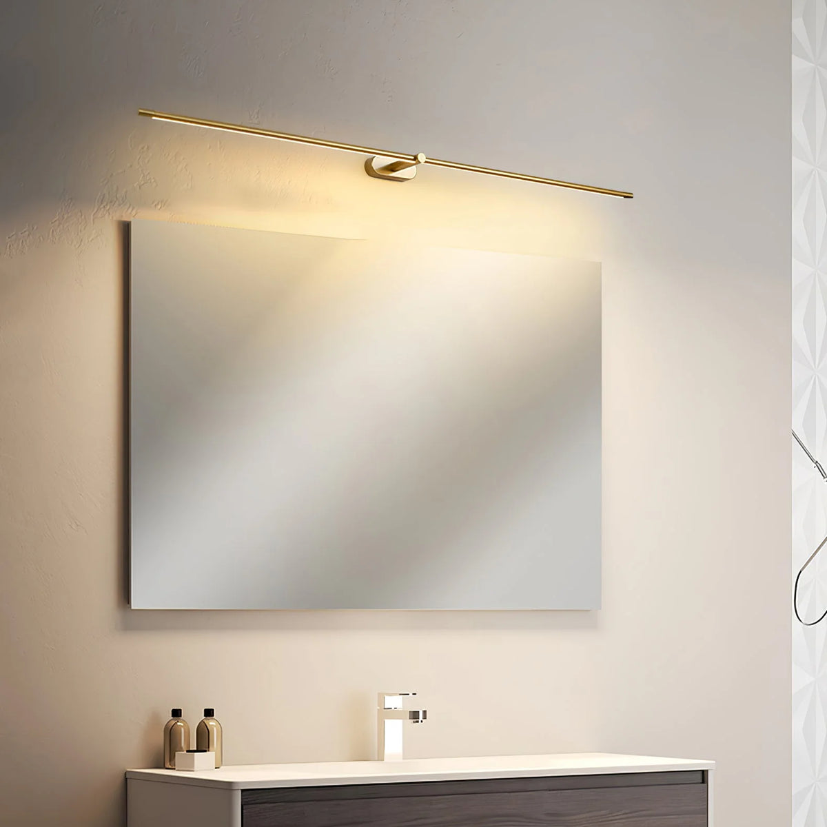 Wall Sconce Slim USB Rechargeable 3-Color Dimmable Light