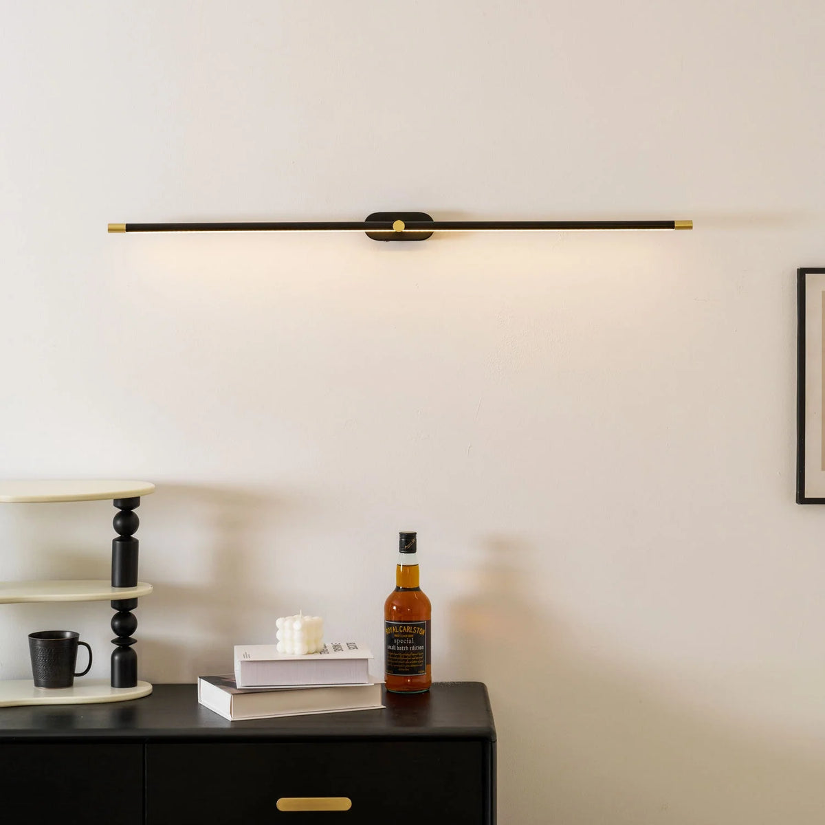 Wall Sconce Slim USB Rechargeable 3-Color Dimmable Light