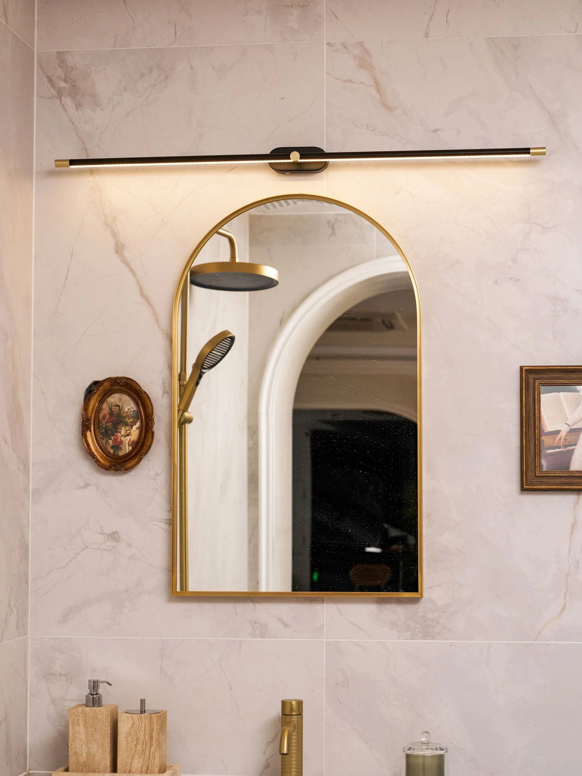 Wall Sconce Slim USB Rechargeable 3-Color Dimmable Light