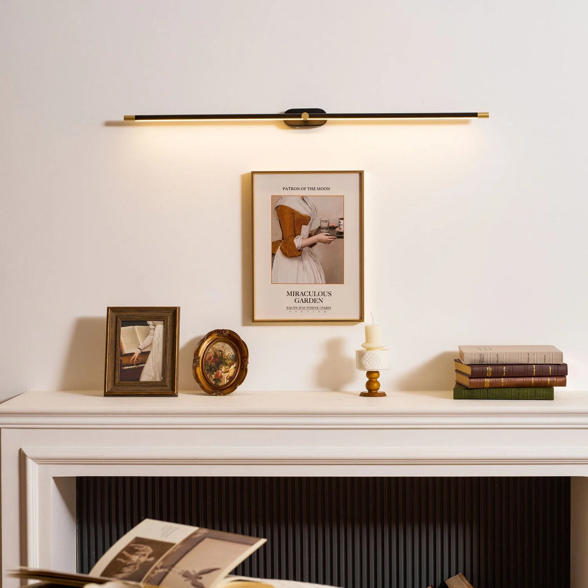 Wall Sconce Slim USB Rechargeable 3-Color Dimmable Light
