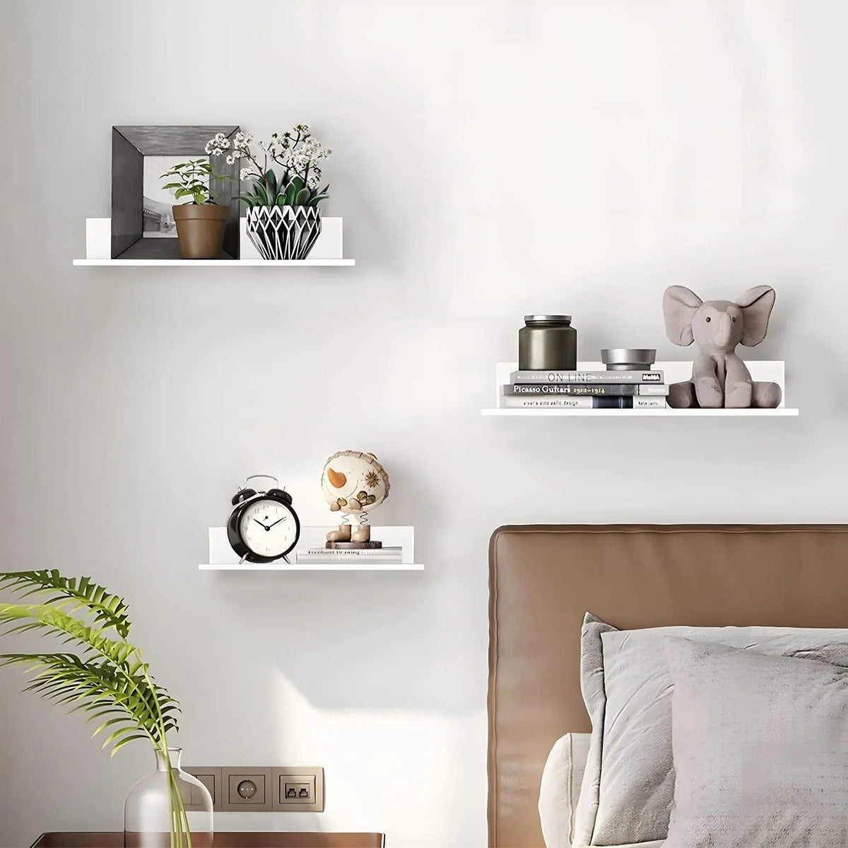 Wall Shelf Floating Powder-Coated Metal