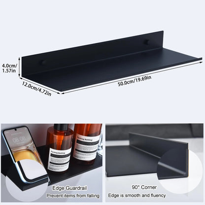 Wall Shelf Floating Powder-Coated Metal