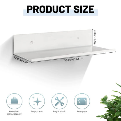 Wall Shelf Floating Powder-Coated Metal