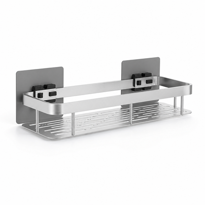 Wall Shelf Self-Adhesive Stainless Steel 11 lb Capacity
