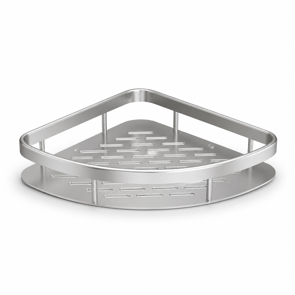 Wall Shelf Self-Adhesive Stainless Steel 11 lb Capacity