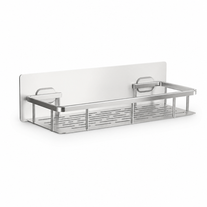 Wall Shelf Self-Adhesive Stainless Steel 11 lb Capacity