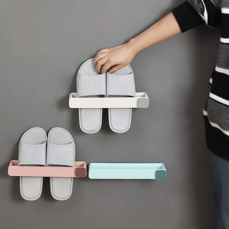 Wall Shoe Holder No-Drill Adhesive Space-Saving