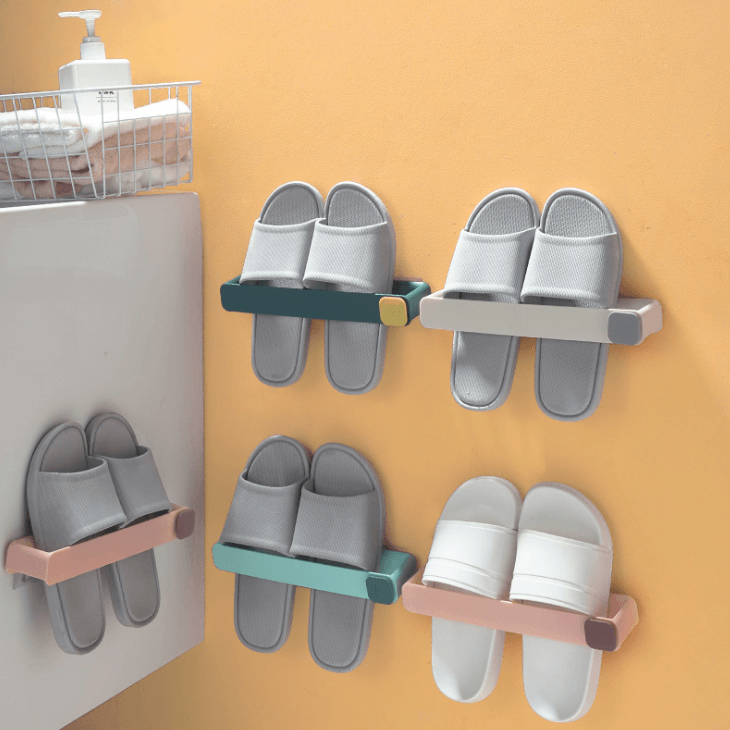 Wall Shoe Holder No-Drill Adhesive Space-Saving