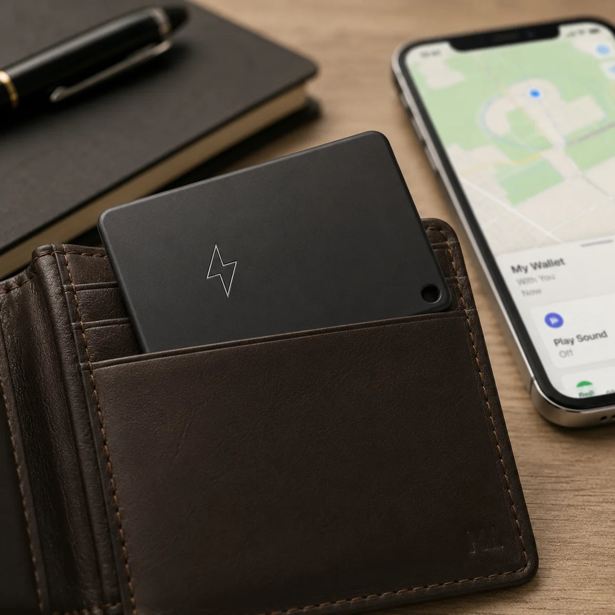 Wallet Tracking Card Ultra-Thin USB Rechargeable Find My Compatible