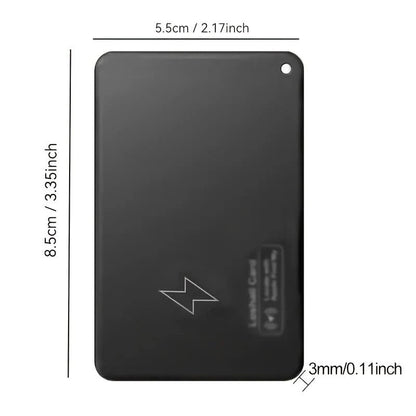 Wallet Tracking Card Ultra-Thin USB Rechargeable Find My Compatible