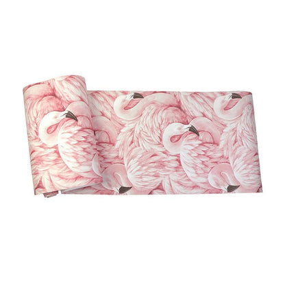 Wallpaper Pink Flamingo Design Wipeable Vinyl