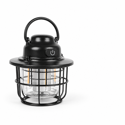 Retro Metal Warm/Cool LED Camping Lantern (5–80 Hour Runtime)
