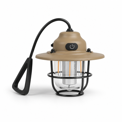 Retro Metal Warm/Cool LED Camping Lantern (5–80 Hour Runtime)
