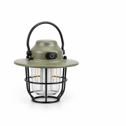 Retro Metal Warm/Cool LED Camping Lantern (5–80 Hour Runtime)