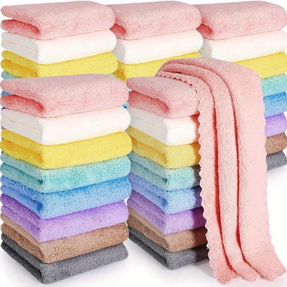 Washcloth Set 20-Piece Quick-Drying Polyester Lint-Free