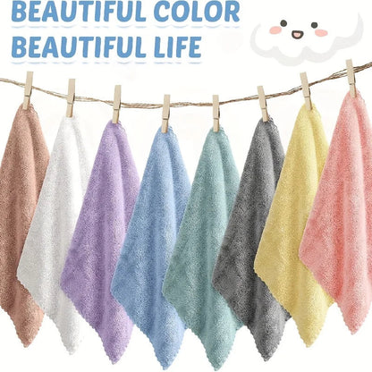 Washcloth Set 20-Piece Quick-Drying Polyester Lint-Free