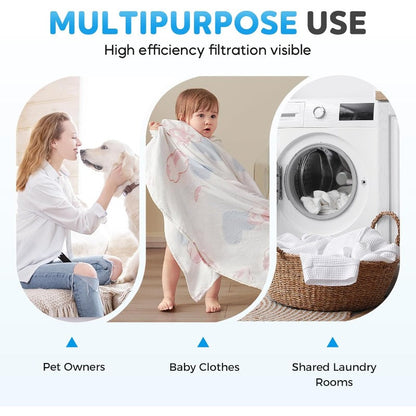 Washing Machine Lint Filter Floating Mesh Reusable 1000 Washes