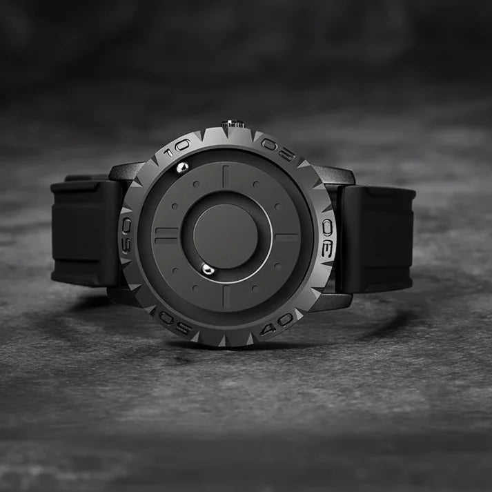 Watch Magnetic Ball Display Stainless Steel Mesh Strap
