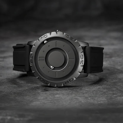 Watch Magnetic Ball Display Stainless Steel Mesh Strap
