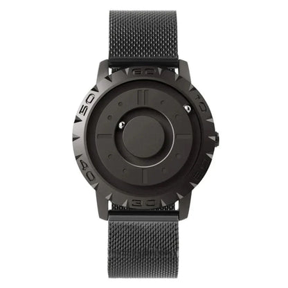 Watch Magnetic Ball Display Stainless Steel Mesh Strap