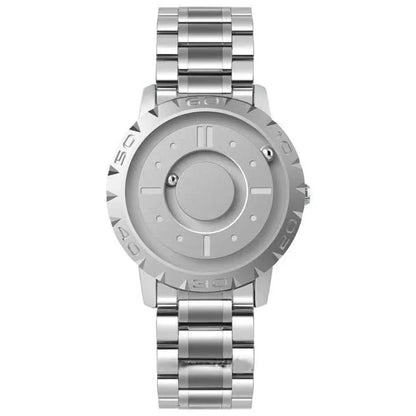 Watch Magnetic Ball Display Stainless Steel Mesh Strap