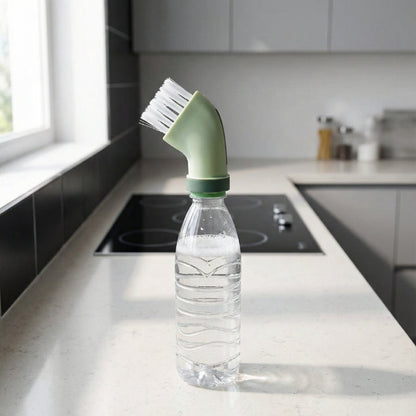 Water Bottle Brush Screw-On Water Flow Angled Head Nylon Bristles