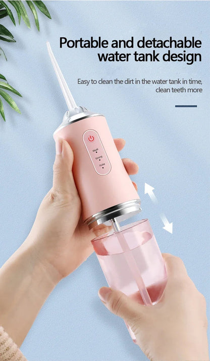 Water Flosser Portable IPX7 Waterproof 7.4 Fl Oz Tank