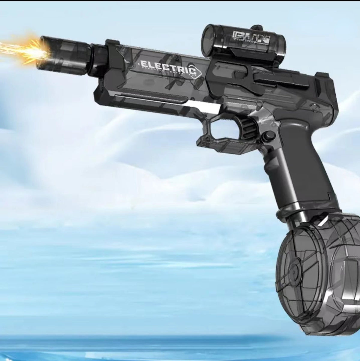 Water Gun LED Light & Silencer Removable Tank